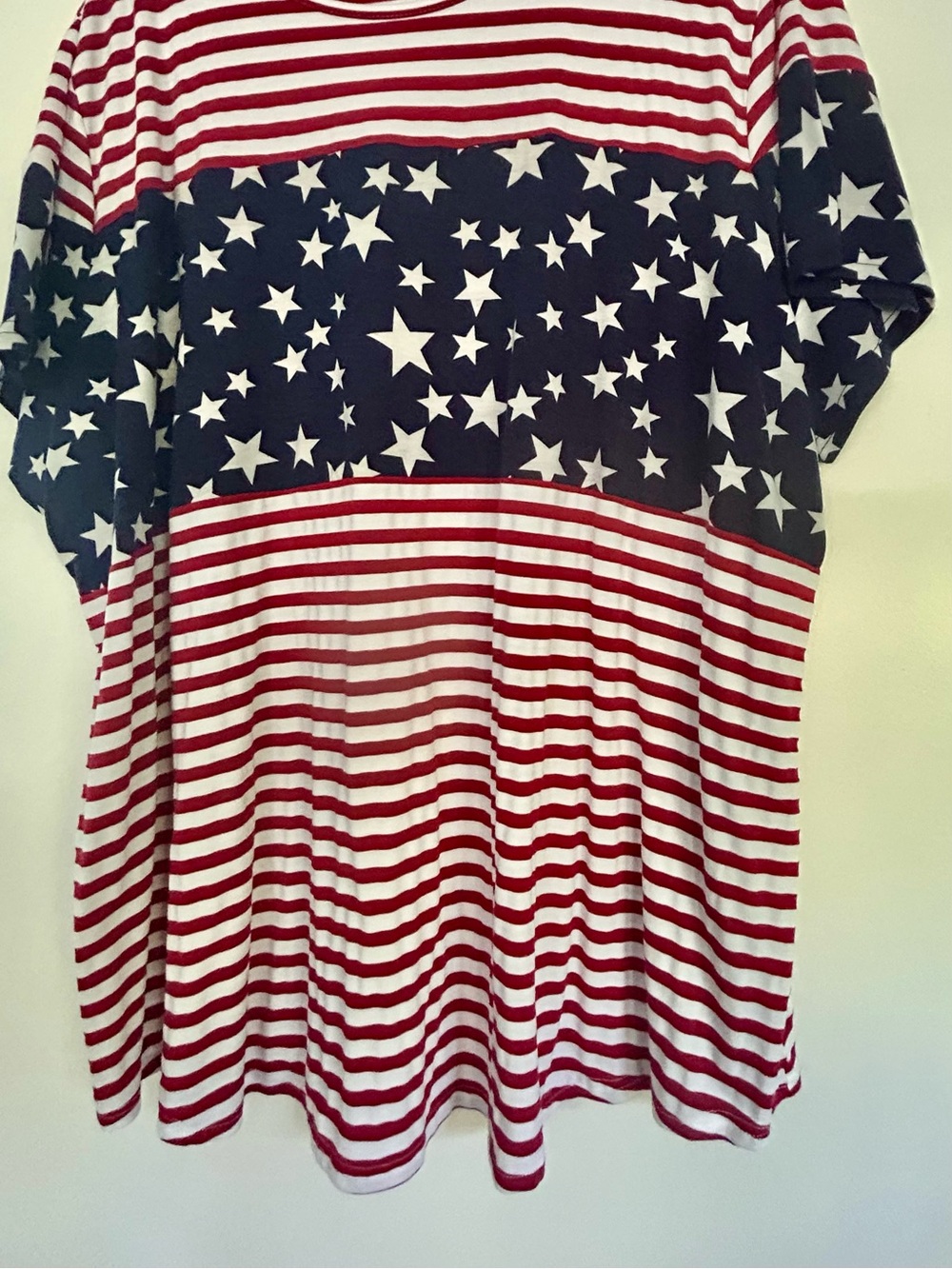 Red and White Striped Tee - 5XL